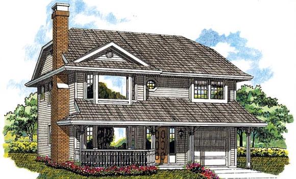 House Plan 55160 Elevation