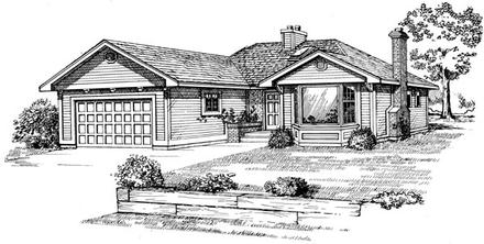 House Plan 55164 Elevation