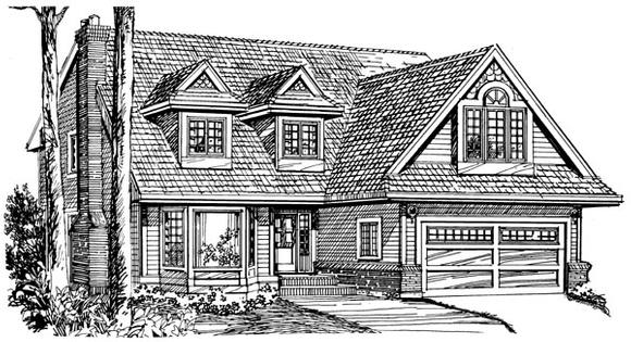 House Plan 55182 Elevation