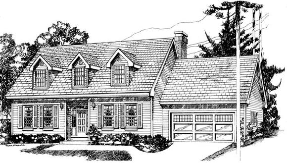 House Plan 55183 Elevation