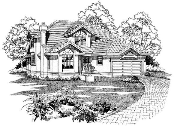 House Plan 55220 Elevation