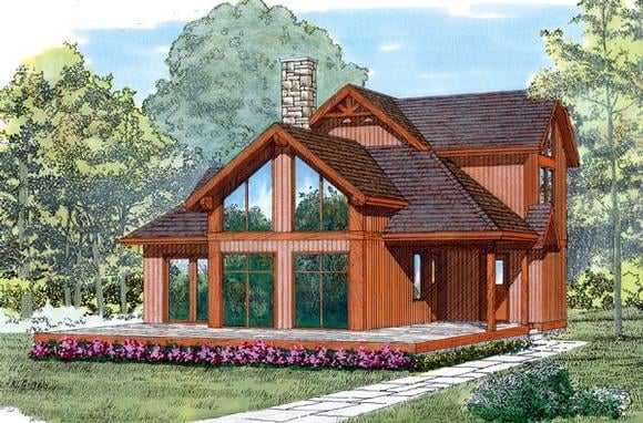 House Plan 55238 Elevation