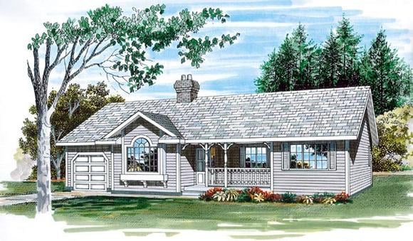 House Plan 55259 Elevation