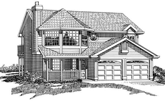 House Plan 55260 Elevation