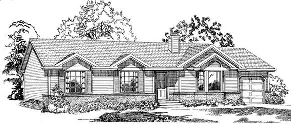 House Plan 55275 Elevation