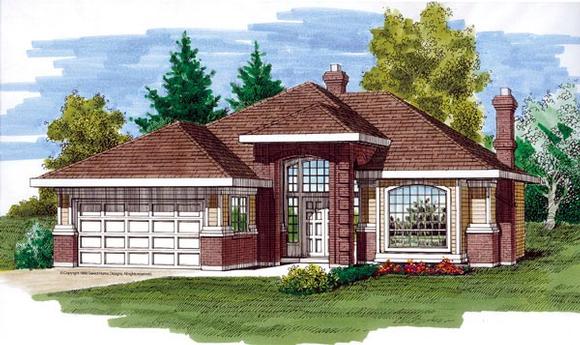 House Plan 55283 Elevation