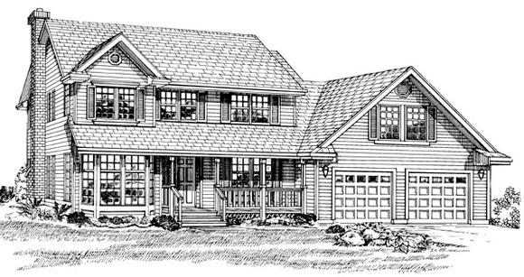 House Plan 55305 Elevation