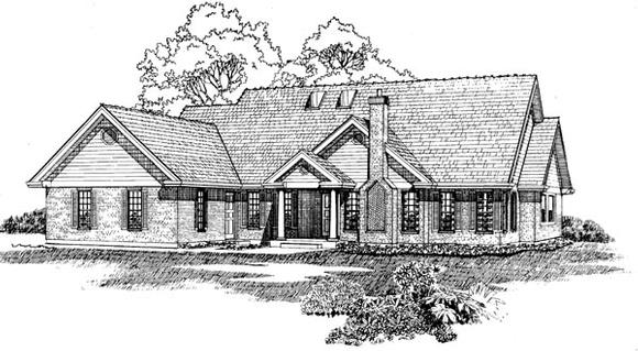 House Plan 55314 Elevation