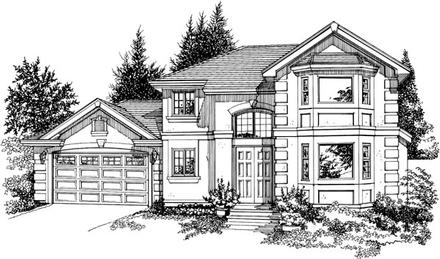 House Plan 55392 Elevation