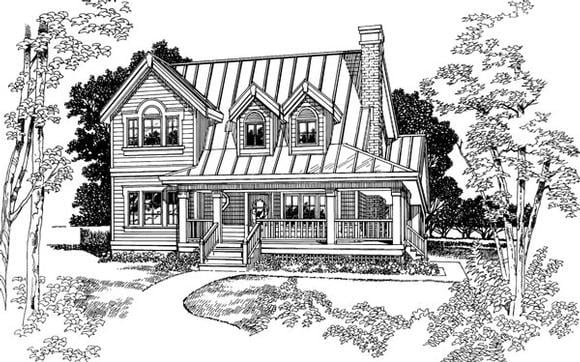 House Plan 55402 Elevation