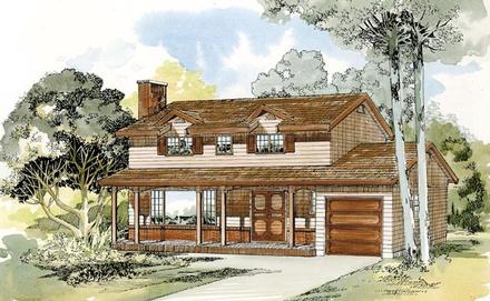 House Plan 55414 Elevation