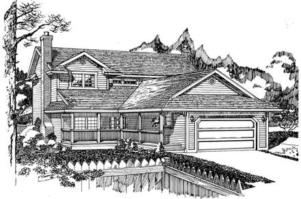 House Plan 55431 Elevation