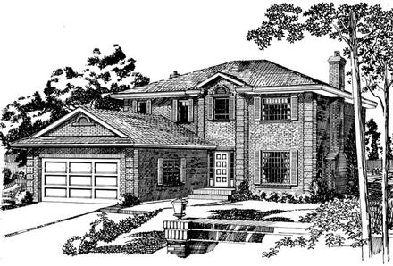 House Plan 55434 Elevation