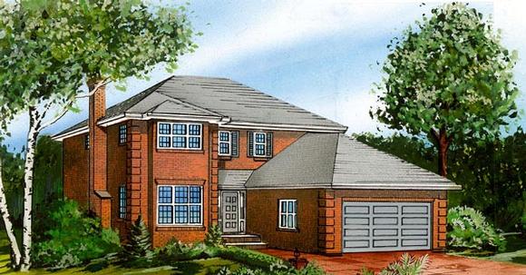 House Plan 55436 Elevation