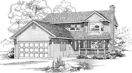 House Plan 55439 Elevation