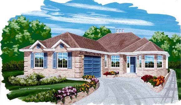 House Plan 55456 Elevation