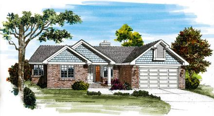 House Plan 55464 Elevation