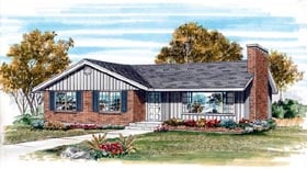 Plan 55486 - 1139 Square Feet