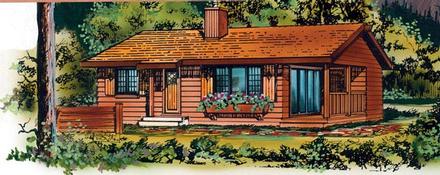 House Plan 55495 Elevation