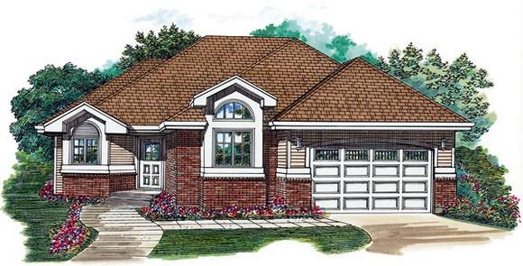 House Plan 55498 Elevation