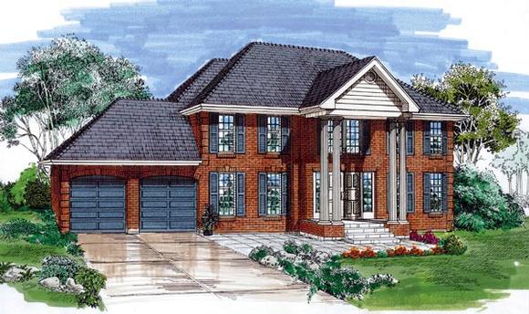 House Plan 55499 Elevation