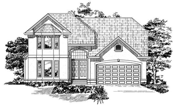 House Plan 55517 Elevation