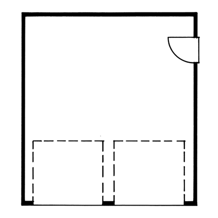 Garage Plan 55525 - 2 Car Garage First Level Plan