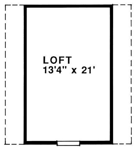 Garage Plan 55526 - 2 Car Garage Second Level Plan