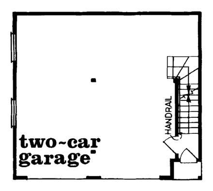 Garage Plan 55541 - 2 Car Garage First Level Plan