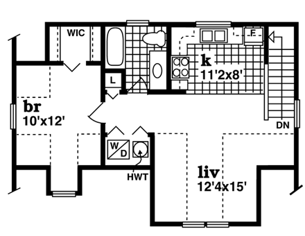 Garage Plan 55547 - 3 Car Garage Apartment Second Level Plan