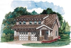 Plan 55548 - 679 Square Feet