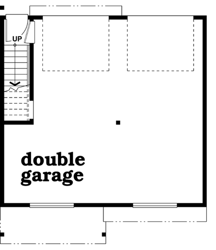 Garage Plan 55549 - 2 Car Garage Apartment First Level Plan