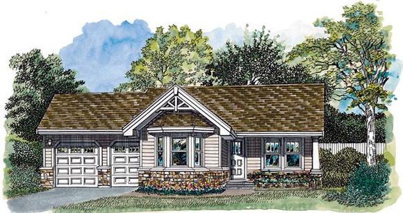 House Plan 55552 Elevation