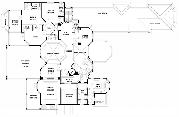 Mediterranean Level Two of Plan 55701