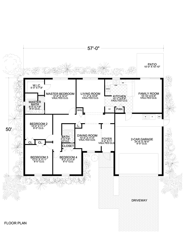 One-Story Level One of Plan 55712