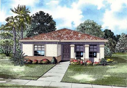 House Plan 55713 Elevation