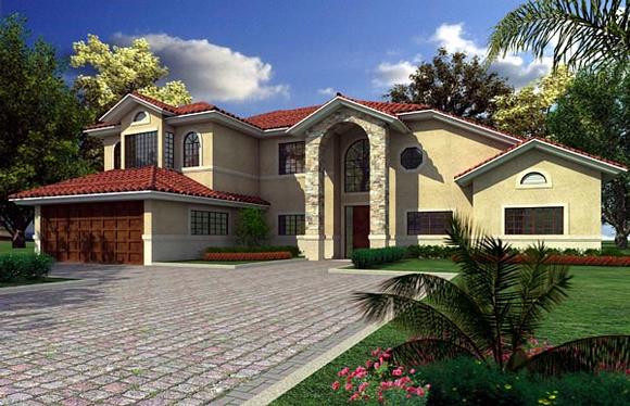 House Plan 55726 Elevation