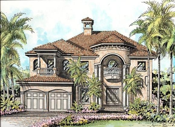 House Plan 55745 Elevation