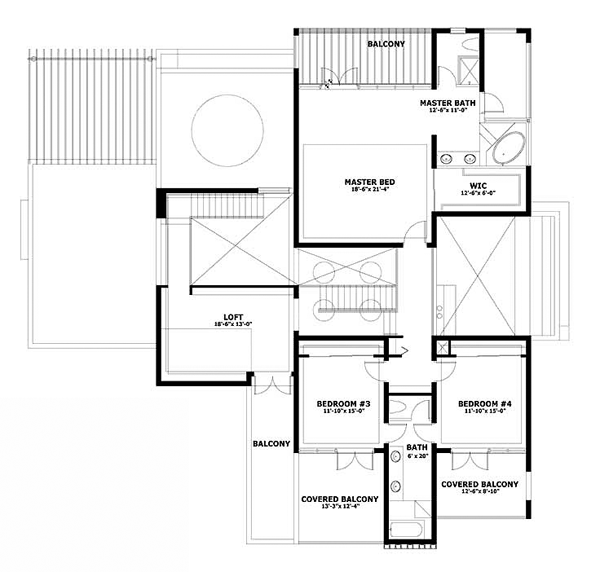 Contemporary Level Two of Plan 55762