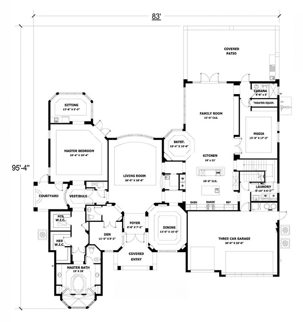 Mediterranean Level One of Plan 55766