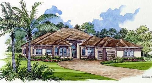 House Plan 55772 Elevation