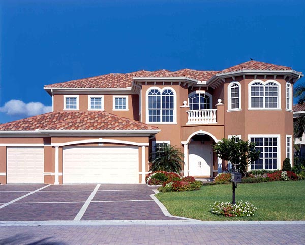Mediterranean, One-Story Plan with 5204 Sq. Ft., 5 Bedrooms, 5 Bathrooms, 3 Car Garage Picture 3