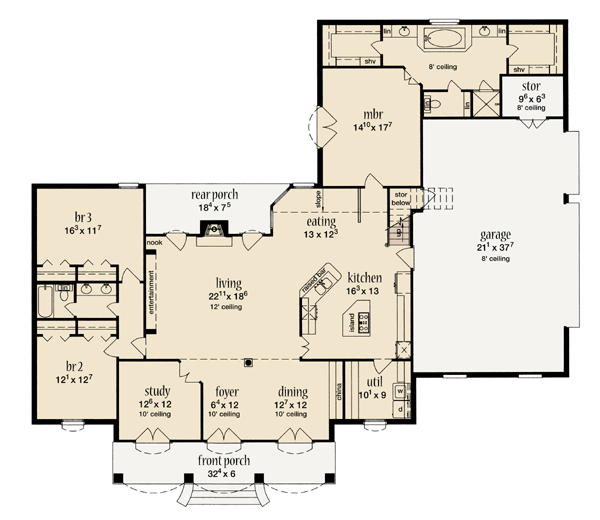 Traditional Level One of Plan 56080