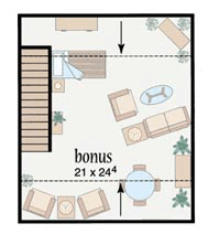 Colonial One-Story Level Two of Plan 56177