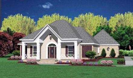 Contemporary One-Story Elevation of Plan 56180