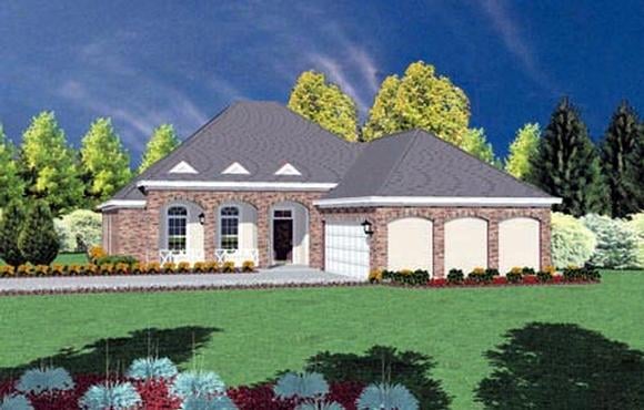 House Plan 56198 Elevation