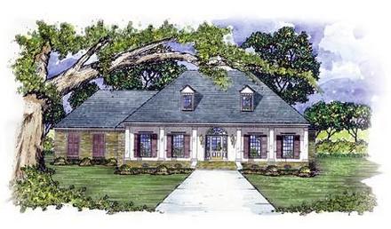 Colonial Elevation of Plan 56218