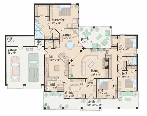 Colonial Level One of Plan 56219