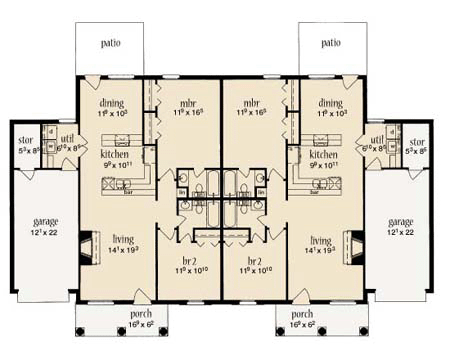 One-Story Level One of Plan 56239
