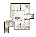 Colonial One-Story Level Two of Plan 56253